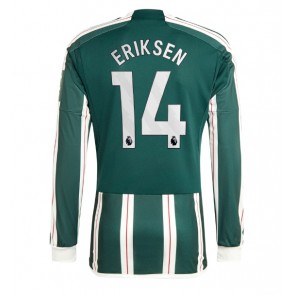 Maillot de foot Manchester United Christian Eriksen #14 Extérieur 2023-24 Manche Longue